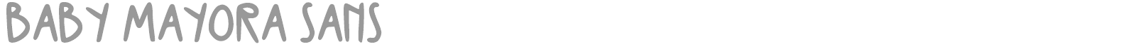 Baby Mayora Slab font preview